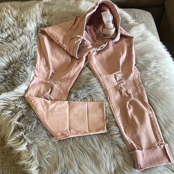 Universal Thread Ladies size 8/29 Regular High Rise Skinny Jegging in Pink - Picture 4 of 17